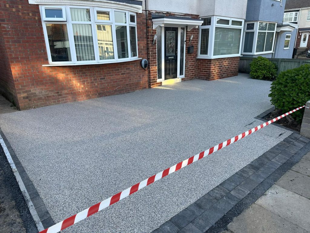 Finished Resin Driveway